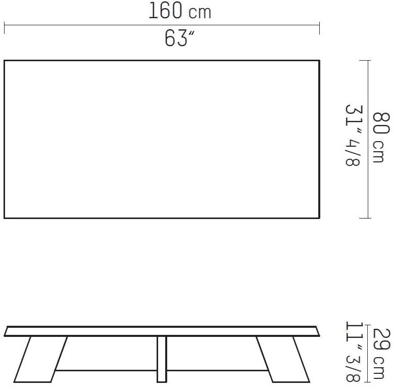 Piet Boon Прямоугольный журнальный столик  Pbc 03.65 Pbc 03.65. - Вид №3