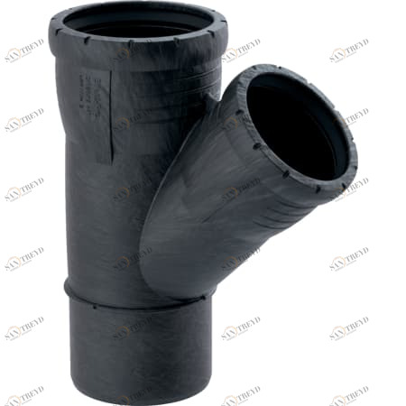 GEBERIT 393.735.14.1 Тройник Geberit Silent-Pro 45° 