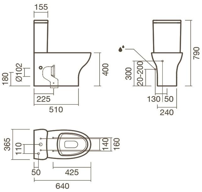 NC777661arona Компакт унитаз с бачком Белый Paini ARONA Италия;Португалия - Вид №3