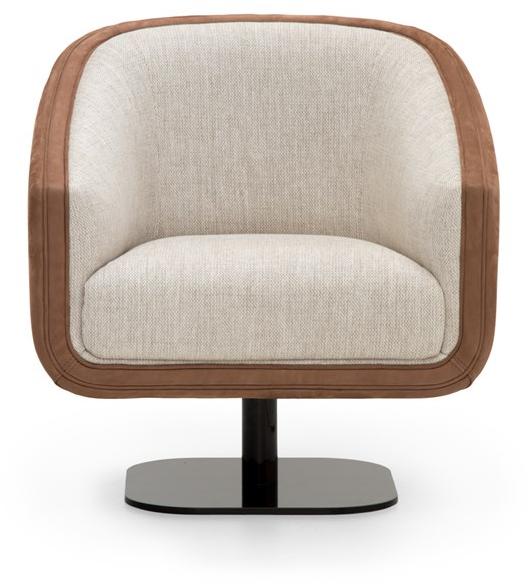 Formitalia Кресло с обивкой из нубука и ткани sun-id-1396109 - Вид №1