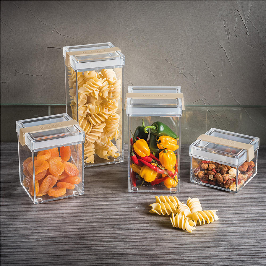 Контейнер с крышкой Click&Fresh M серый Guzzini 16920133 - Вид №3