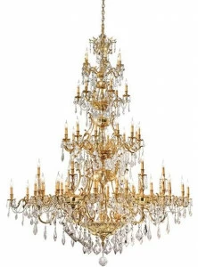 Possoni Illuminazione Французская золотая люстра с кристаллами шоулера Versailles 093/60-sh/p