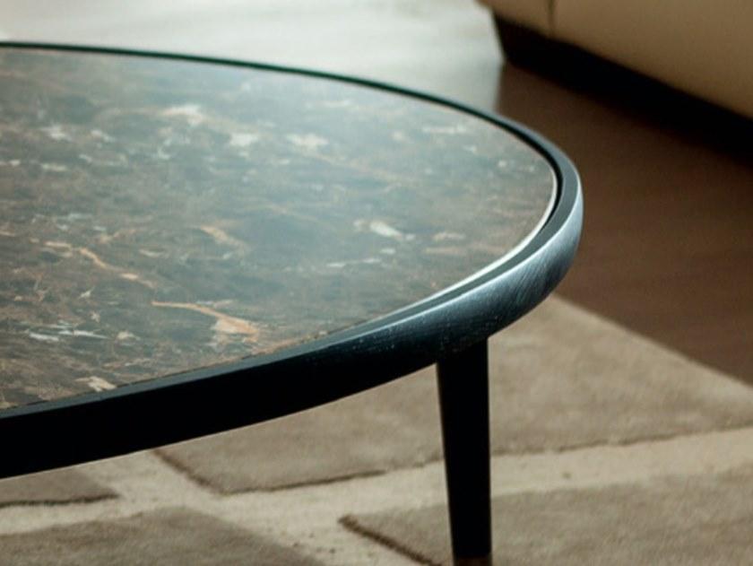 Porada Овальный журнальный столик из массива дерева и мраморной столешницы Iron sun-id-1388382 - Вид №1