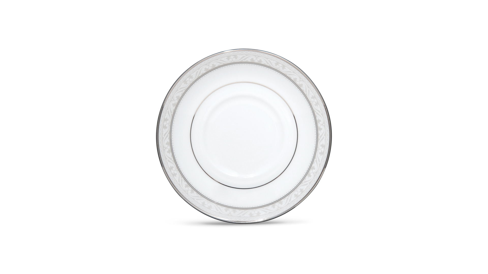 10665450 Noritake Набор из 2 чашек кофейных с блюдцами Noritake "Монтвейл, платиновый кант" 90мл Фарфор костяной  - Вид №1