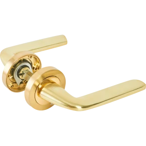 Дверные ручки PUNTO Lex в матовом золоте для интерьера и экстерьера 85203647
