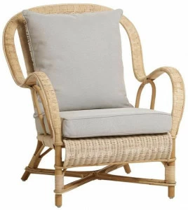 Kok Maison Кресло из ротанга с подлокотниками Grand père