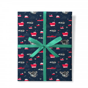 565974 Упаковочная бумага «Большое плавание» 100 х 70 см, 100 г/м2