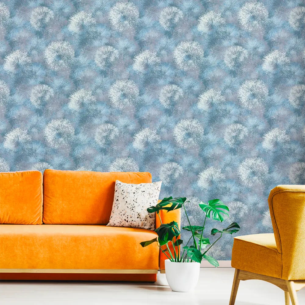Обои флизелиновые Wall Decor Танго синие 1.06 м 75204-66 88759274 STLM-2002051 - Вид №1