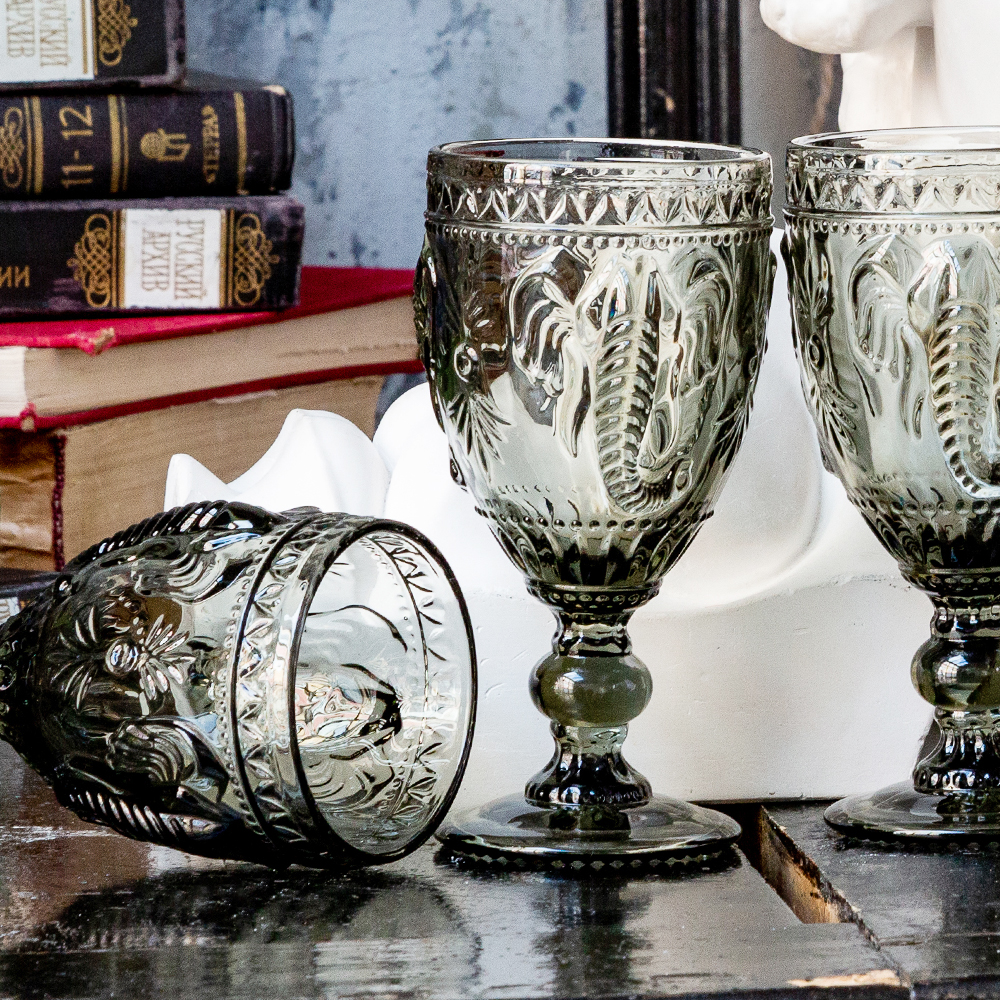 21091722 Комплект бокалов «Рубби» (6 штук, дымчатый серый кварц) Object Desire Светский прием  - Вид №3