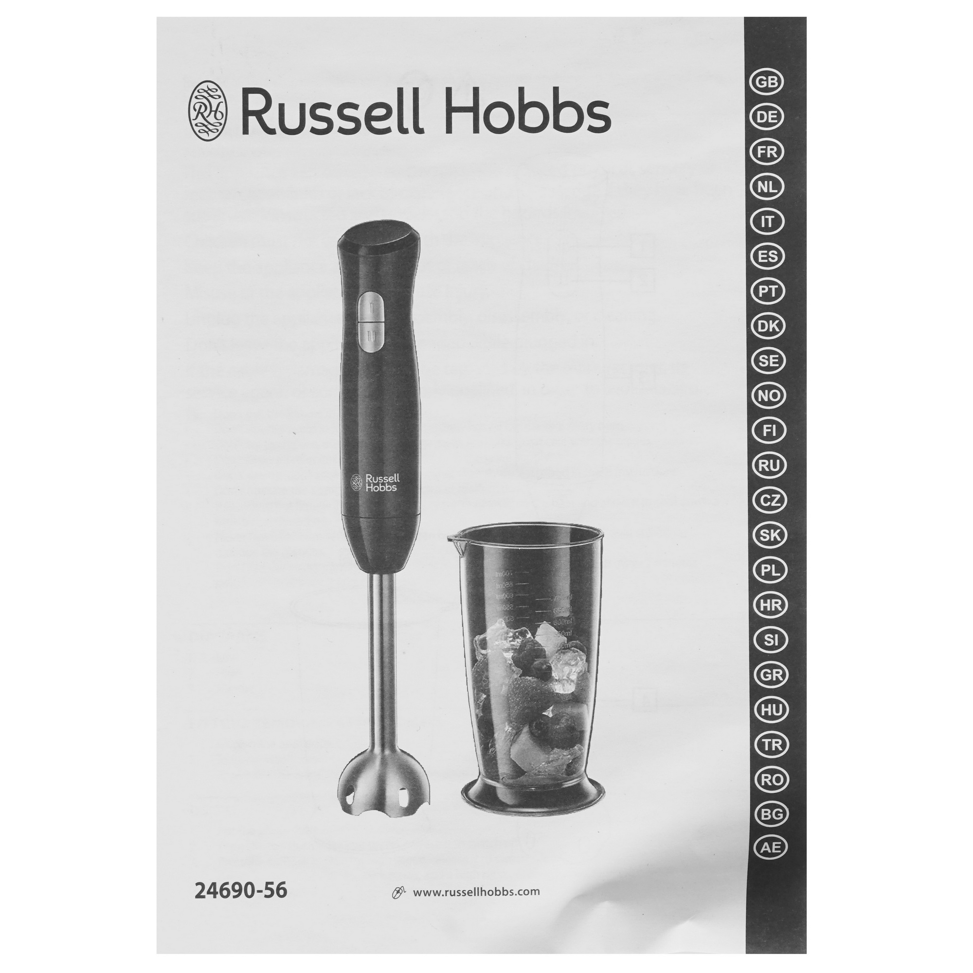 9928485 Блендер погружной Russell Hobbs 24690-56 красный STDN-0030434 - Вид №9