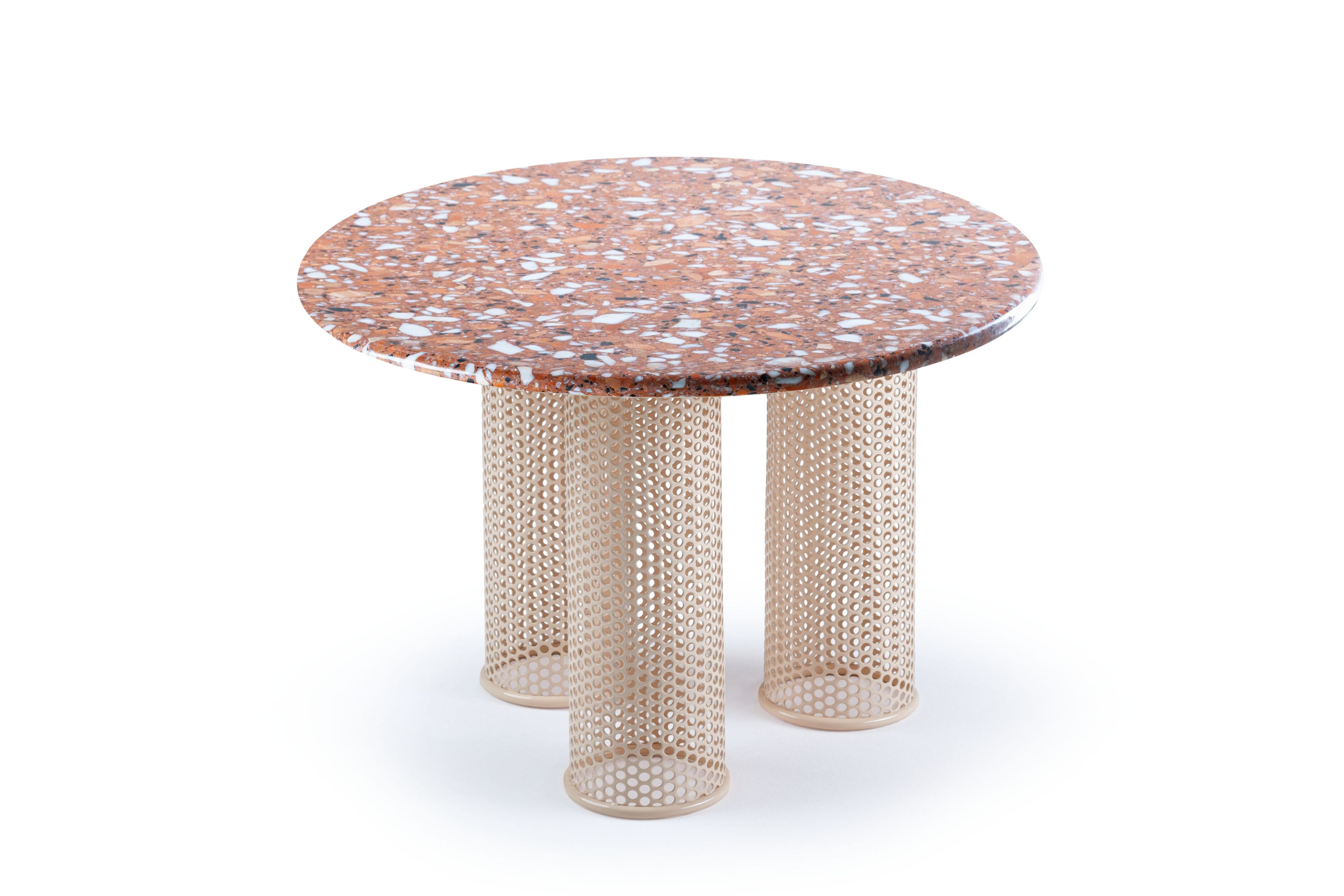 Мраморный низкий круглый журнальный столик Mambo Unlimited Ideas Ривьера ARCH-00050267 - Вид №3