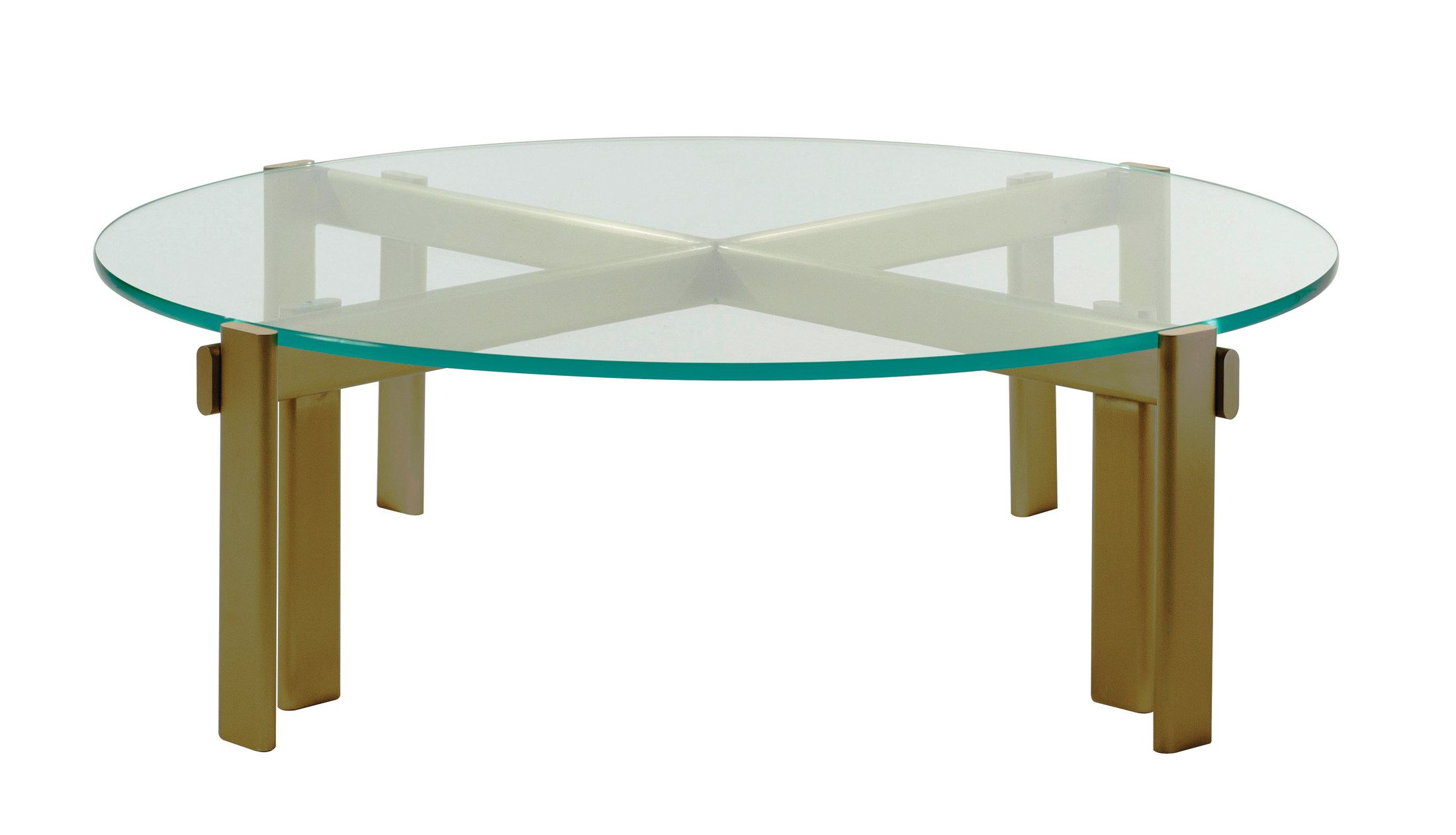 Круглый стеклянный журнальный столик ROCHE BOBOIS Париж Панаме ARCH-00034200 - Вид №1