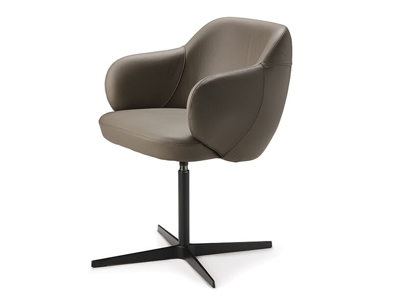 Мягкое вращающееся кресло с подлокотниками Cattelan italia BOMBÈ X ARCH-00119548