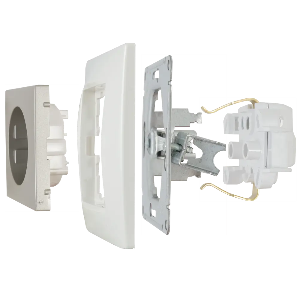 SYSTEME ELECTRIC W59 - механизм розетки скрытого монтажа в цвете платина 82797855 STLM-0036011 - Вид №5