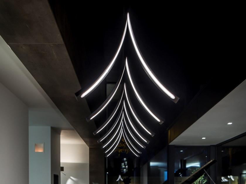 ILFARI Металлический светодиодный подвесной светильник Stream 13742 - Вид №2