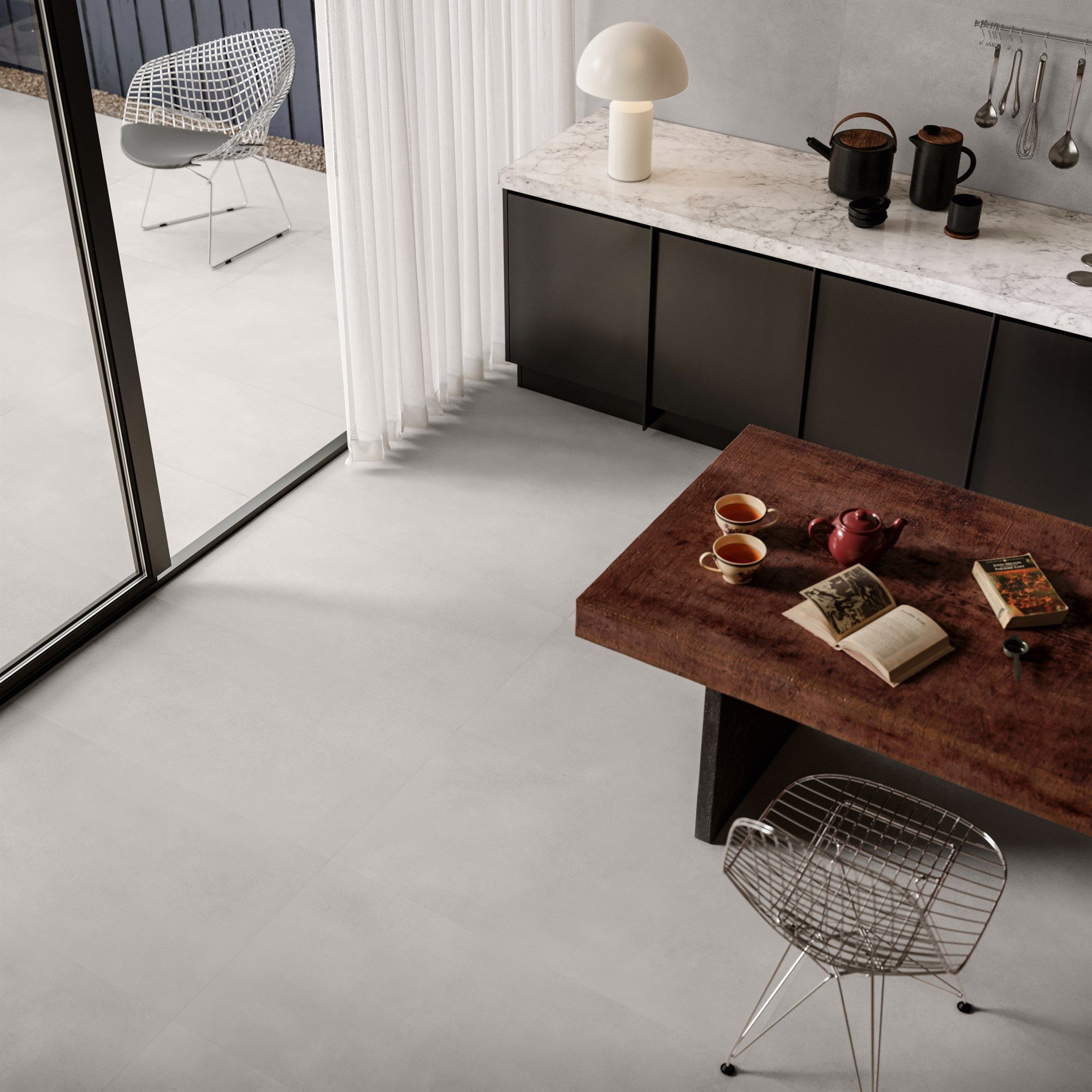 Indoor/outdoor antibacterial wall/floor tiles with concrete effect CERAMICA SANT'AGOSTINO Sable ARCH-00123301 - Вид №3