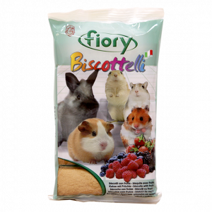 Т00001592 Лакомство для грызунов Бисквиты с ягодами 30г Fiory