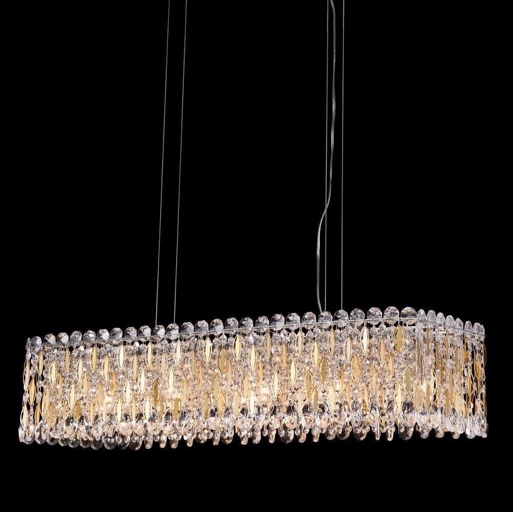 Подвесная люстра Crystal Lux Lirica SP13 L930 Chrome CRYSTAL LUX ДИЗАЙНЕРСКИЕ, LIRICA 138886 Золотой  - Вид №2