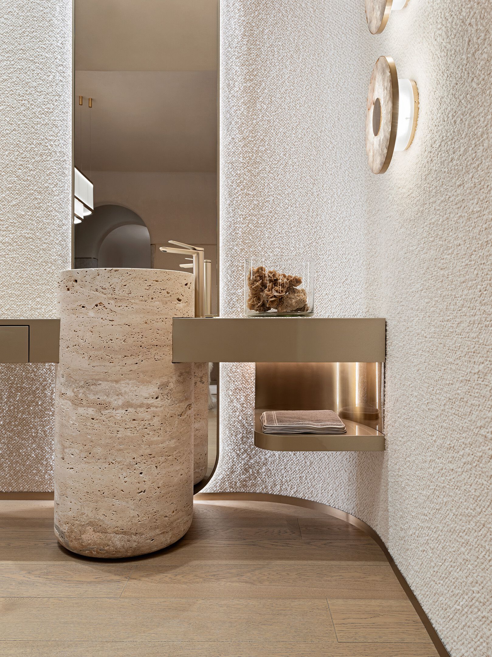 Деревянный умывальник с зеркалом Visionnaire Nomad ARCH-00008764 - Вид №4