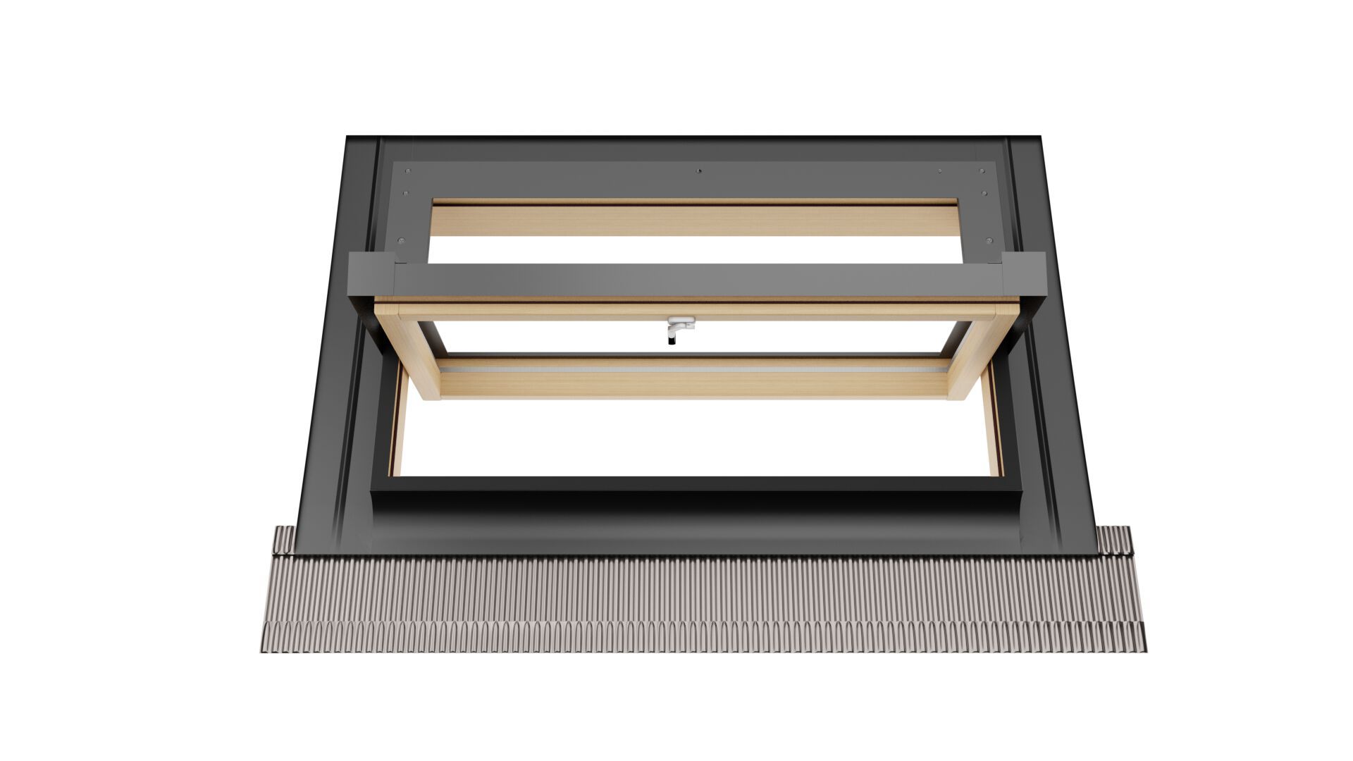 Алюминиевое и деревянное окно с навесной крышей Emica среда обитания ARCH-00060948 - Вид №7