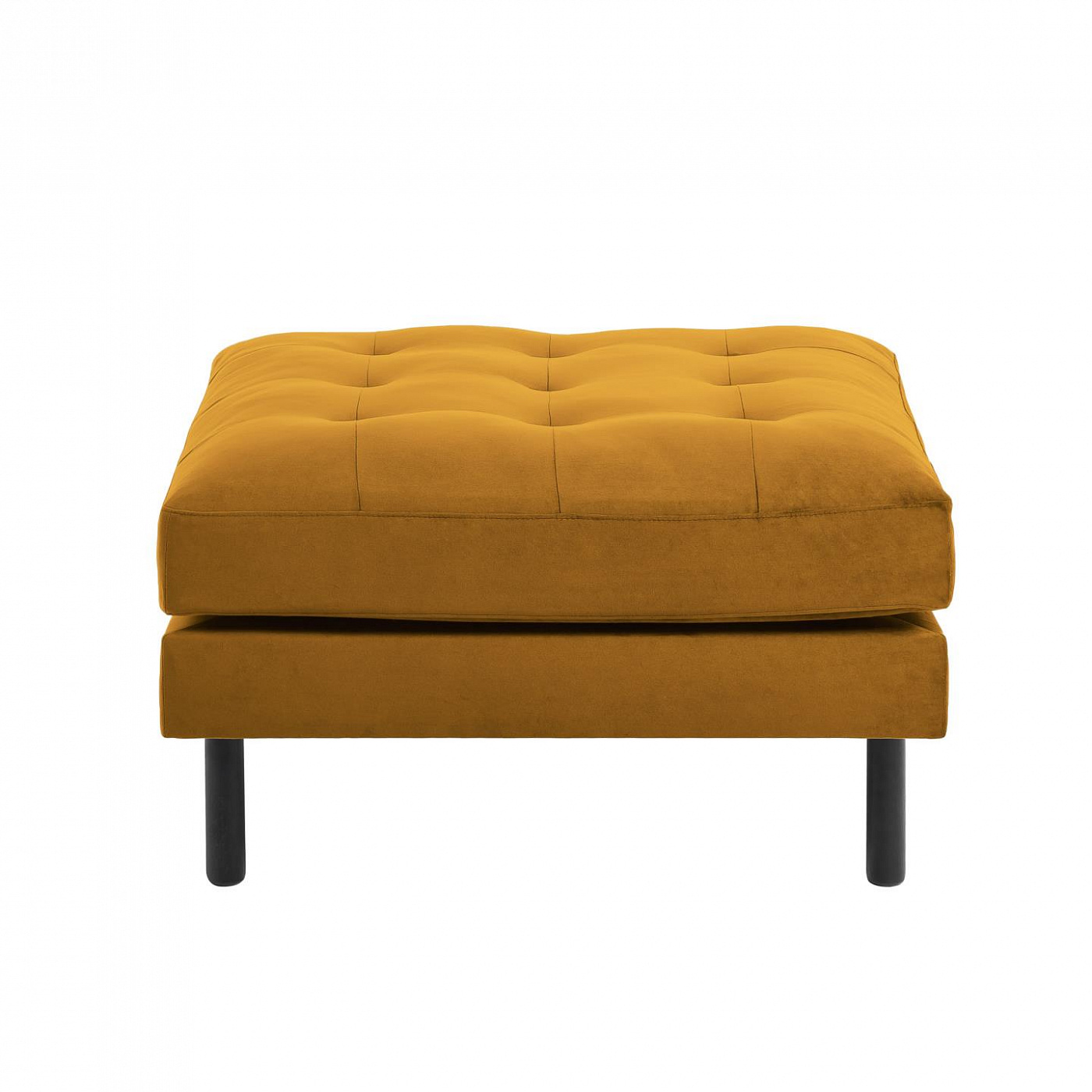 070115 Пуф темно-желтый бархат La Forma Bogart - Вид №2