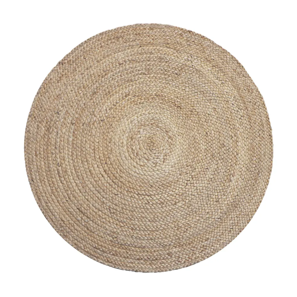 Ковер KREAFORTA Nile круг Ø150 см джут цвет желтый STLM-2063529