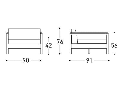 Садовое кресло из тикового дерева с подлокотниками Varaschin ARCH-00120843 - Вид №5