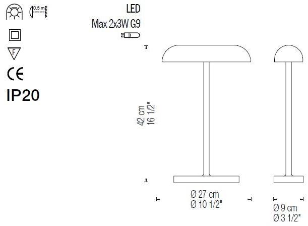 fambuena Светодиодная настольная лампа Book 6046 - Вид №4