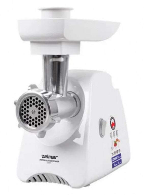 9113706 Мясорубка электрическая Zelmer ZMM5802P белый STDN-0045589 - Вид №2