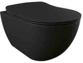 FE322-00SM00E-0000 FREE Унитаз подвесной безободковый с биде ЧЕРНЫЙ МАТОВЫЙ Creavit Free - Вид №1