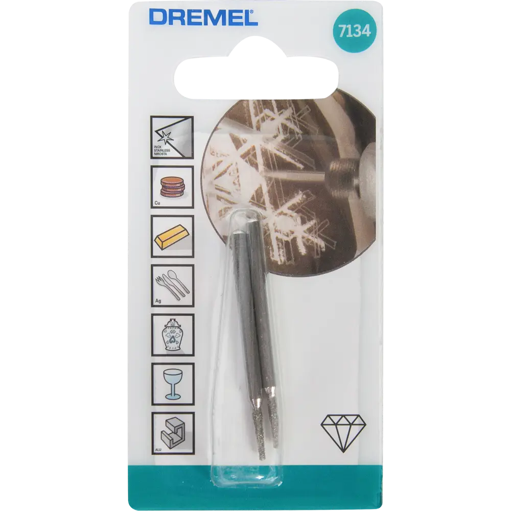 Насадка круговая с алмазным покрытием Dremel 7134, 2 мм STLM-2103529 - Вид №2