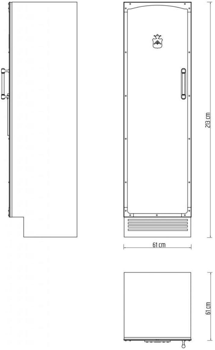 Officine Gullo Вертикальная встраиваемая морозильная камера с диспенсером льда класса а + sun-id-1434753 - Вид №1