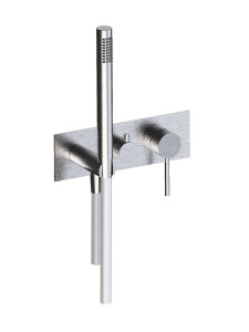 Настенный смеситель для ванны из нержавеющей стали с ручным душем