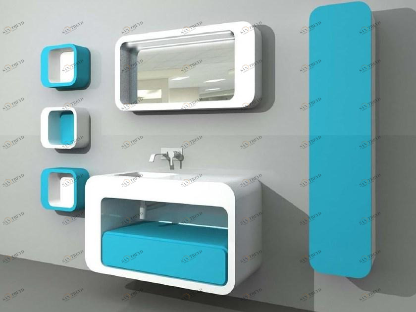 LASA IDEA Тумба под умывальник с зеркальным шкафом Unopuntozero sun-id-1401159