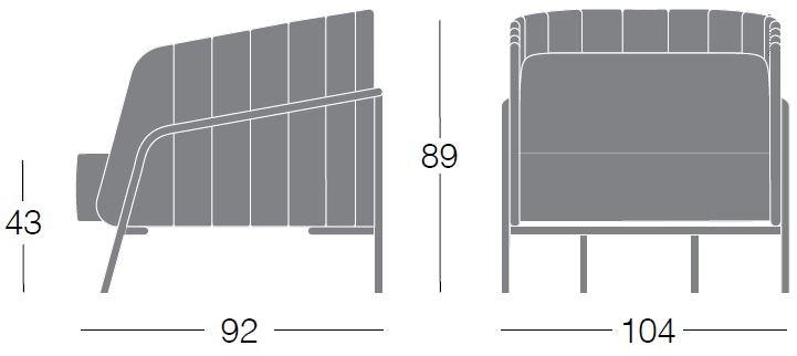 Segis Кресло из ткани с подлокотниками Noldor I832  - Вид №6