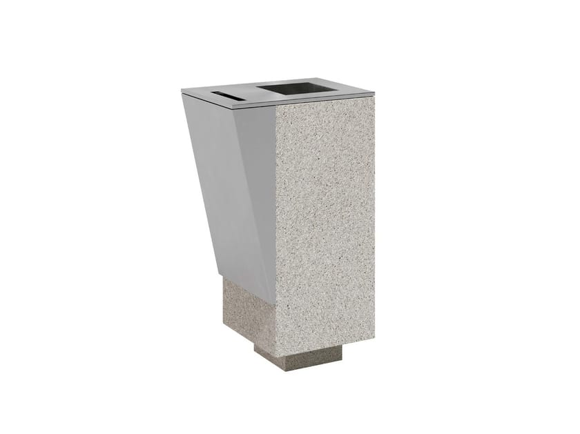 Бетонная стойка для мусора с пепельницей для наружного использования amop Citizen ARCH-00149659