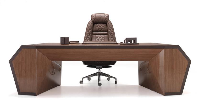 Tonino Lamborghini Casa Рабочий стол из лакированного шпона с ящиками Long beach sun-id-1456974 - Вид №1