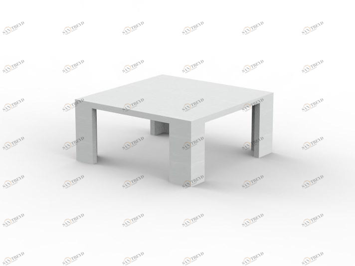 Mobilspazio Низкий квадратный журнальный столик Zeus sun-id-1408096