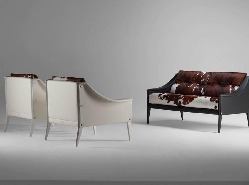 Poltrona Frau Кресло из кожи пони с подлокотниками La collezione - divani e poltrone sun-id-1421746 - Вид №1