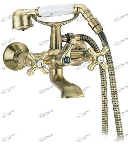 Смеситель для ванны с ручным душем CEZARES RETRO-C-VD2-02