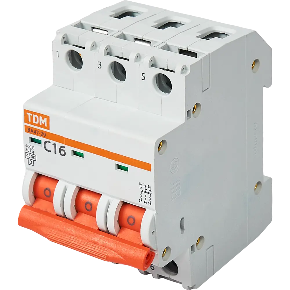 Автоматический выключатель TDM Electric ВА47-29 3P для защиты электросети 84399519 STLM-0049292