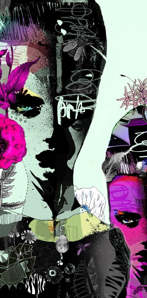 MOMENTI Авторский художественный принт Crazy home paintings Gi-018 - Вид №1