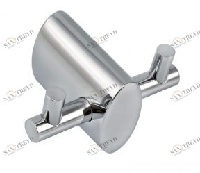 Крючок двойной Novaservis Metalia 10 0056.0 хром 00560