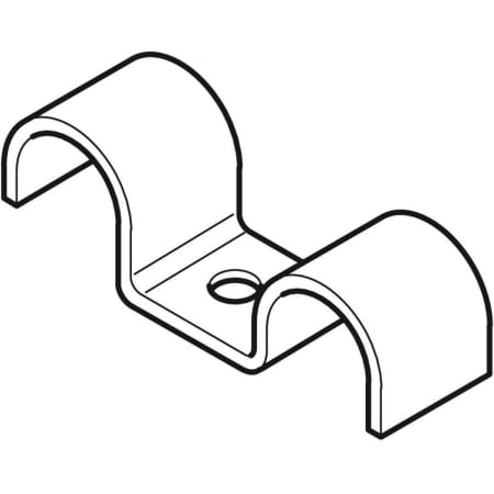 602.762.26.1 Скоба Geberit для трубы двойная Geberit  - Вид №1