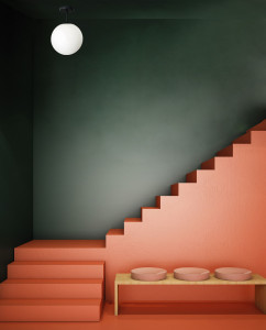 Потолочный светильник из опалового стекла