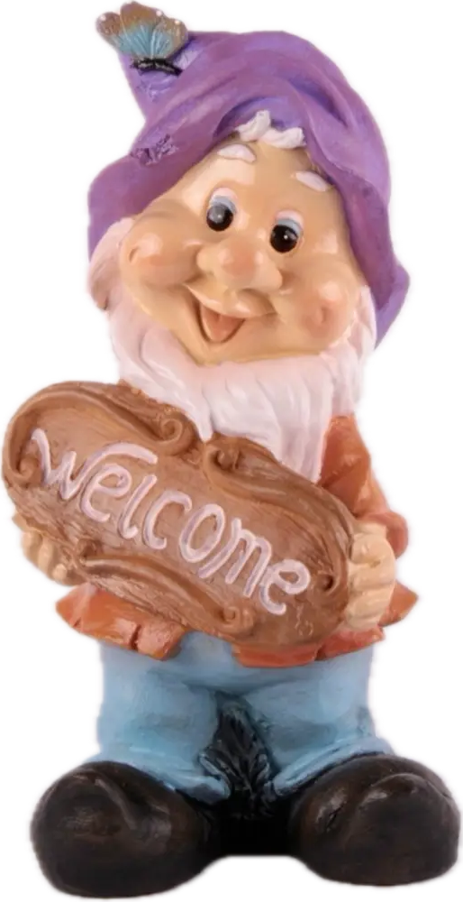 Садовый гном Santreyd №4 с кашпо - винтажный декор для сада и интерьера 89341433