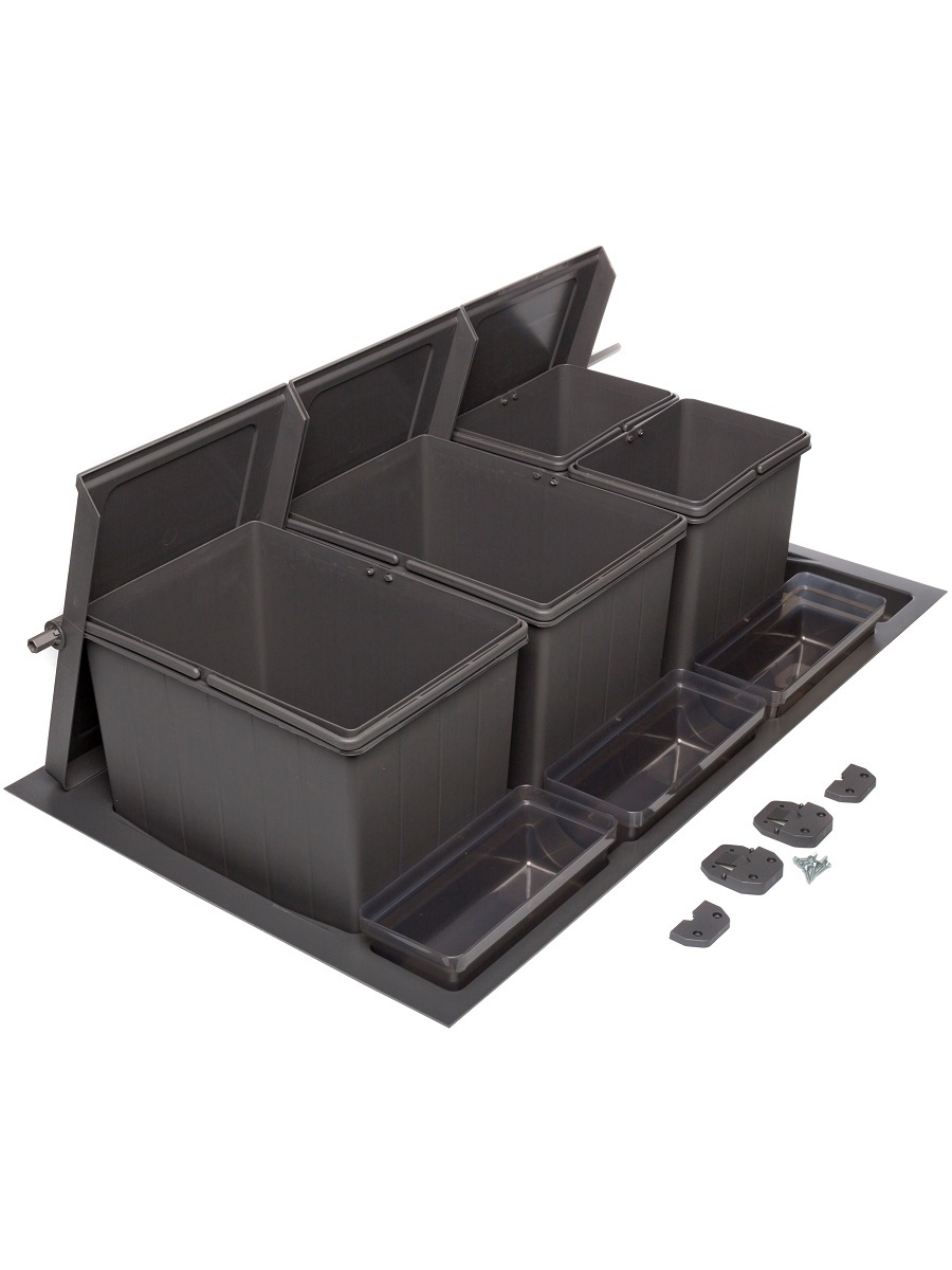 Система сортировки мусора Omega Top 900/36/4 Anthracite NAVAKO 10288 - Вид №2