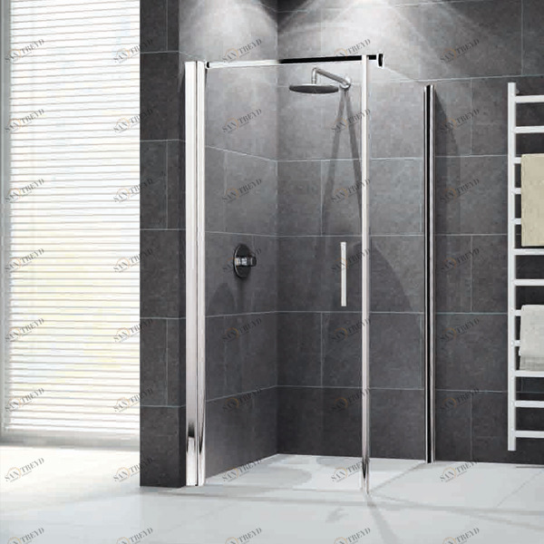 Душевой уголок 98x98 GIADA G+F Novellini GIADA с белым профилем GIADN2G93LS1AGIADNF93LD1A