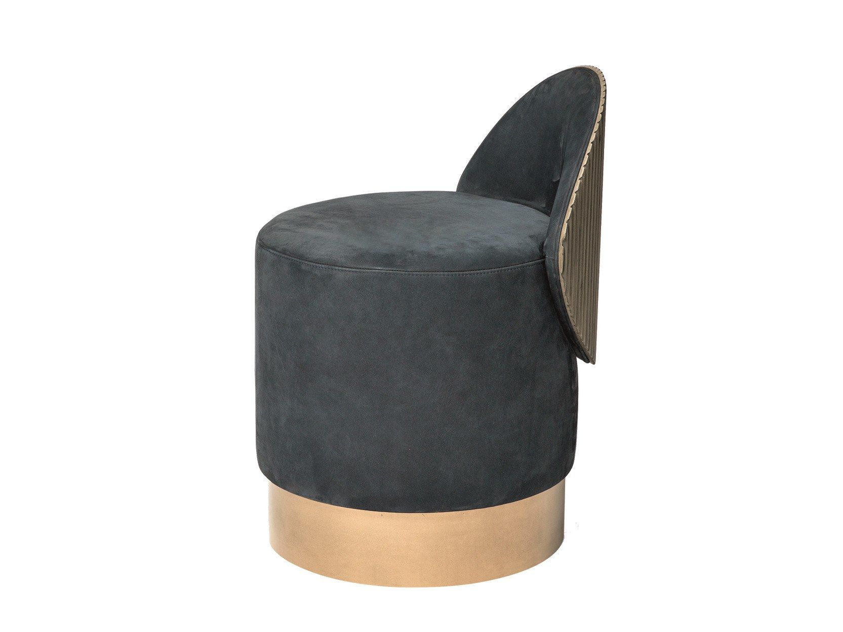 Круглый пуф из нубука Shake Hege ARCH-00065323