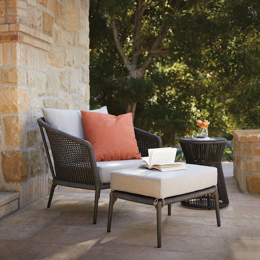 Подставка для ног из морской веревки и алюминия JANUS et Cie Knot ARCH-00091948 - Вид №5